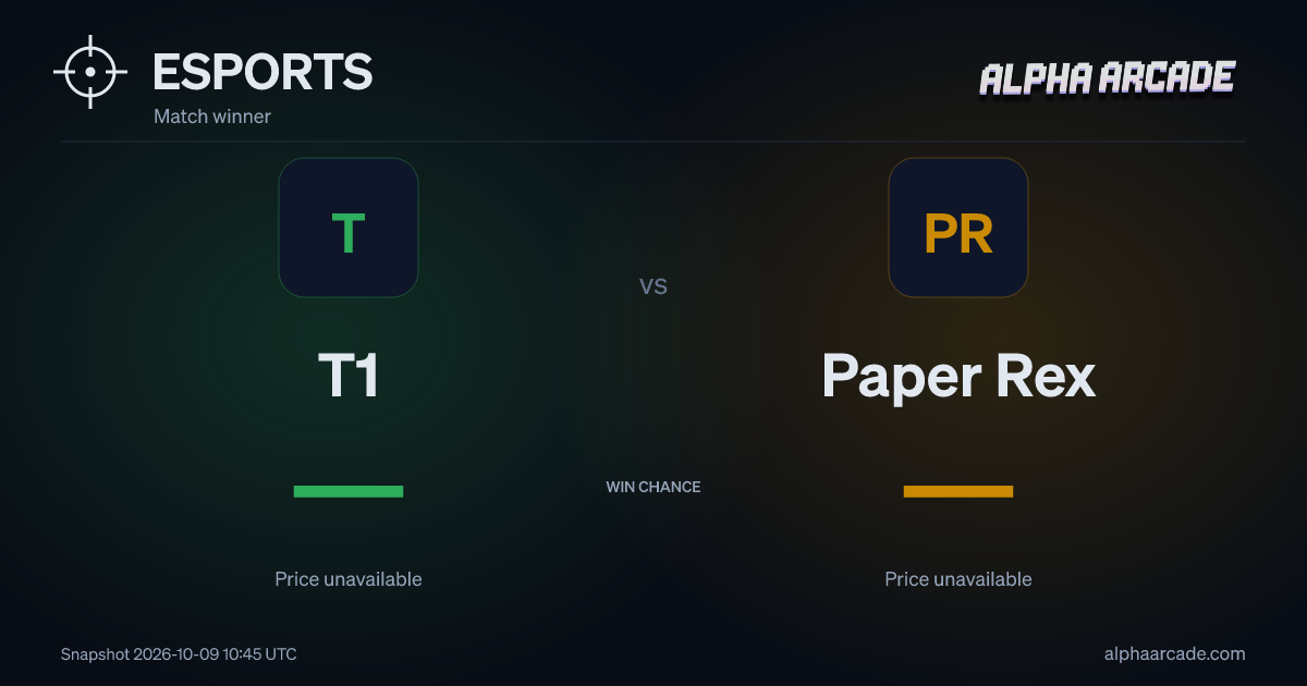 ESPORTS: T1 — / Paper Rex —