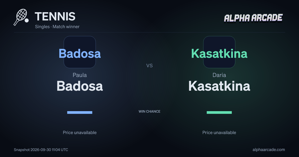 TENNIS: Paula Badosa — / Daria Kasatkina —