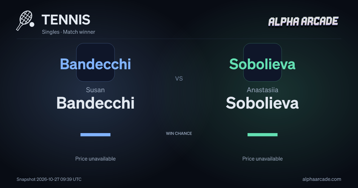 TENNIS: Susan Bandecchi — / Anastasiia Sobolieva —
