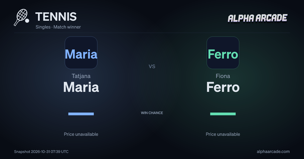 TENNIS: Tatjana Maria — / Fiona Ferro —